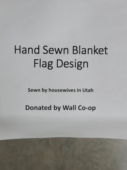 Hand Sewn Blanket Flag Design - Wall Co-op