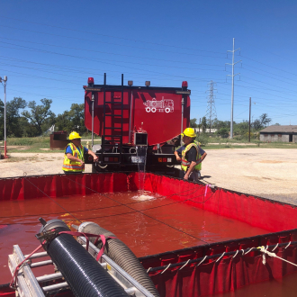East Concho's Big Red Drops 5,000 gallons