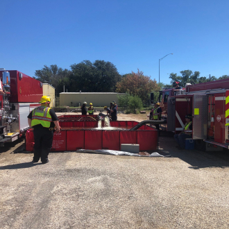 Providing 1000 Gallons to Our Ladder Truck